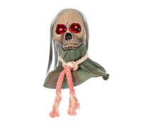 Ds UUby Halloween Électrique Marche Fantôme Tête, Yeux Lumineux + Voix Contrôle + Marche Squelette Fantôme Tête, Hantée Maison Chambre Secrète Horreur Décoration Prop Arrangement