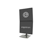 Ergotron DS Series DS100 Dual Monitor Desk Stand, Vertical 61 cm (24") Bureau Noir