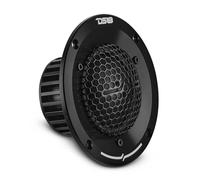 DS18 PRO-CUPOLA2 Haut-parleur milieu de gamme à dôme souple de 10,2 cm - 300 W max, 4 Ohm, aimant en néodyme, corps en aluminium, bobine vocale KSV de 5,1 cm, son haute fidélité pour voiture, maison