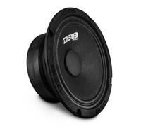 DS18 PRO-GM6.4 Haut-parleur 16,5 cm milieu de gamme panier en acier noir 480 W max 140 W RMS 4 Ohms Haut-parleurs de porte audio de qualité supérieure pour système audio stéréo de voiture ou camion (1