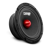 DS18 Pro-GM6.4B - 6,5", Midrange, Bullet en Aluminium Rouge, 480W Max, 4 Ohms, 1,5" Kapton Voice Coil Audio de qualité supérieure pour système de Son stéréo de Voiture (1 Haut-Parleur)