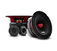 DS18 Pro-X6.4BMPK Ensemble Complet Moyen et Haut - Comprend 2 Haut-parleurs médiums de 16,5 cm et 2 tweeters Super Bullet en Aluminium de 2,5 cm - Haut-parleurs de Porte pour système Audio stéréo de