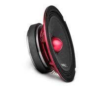 DS18 Pro-X6.4BMSL Haut-Parleur Fin, 16,5 cm, Milieu de Gamme, Balle en Aluminium Rouge, 400 W Max, 200 W RMS, 4 Ohms, pour Porte Audio de système Audio stéréo de Voiture ou Camion (1 Haut-Parleur)