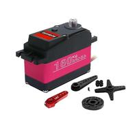 Ds51160 160kg Rc Servo 24v Robot Servo Numérique à Couple élevé étanche Ip66 avec Bras Servo 18t pour Robot De Voiture 1:5, Black, 160kg 180