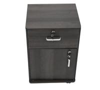 Dsacxixai Meuble de Rangement, Mobile Multiples Robuste sous Le Bureau Meuble a Tiroir avec Serrures Roues pour Bureau à Domicile (Walnut Color)