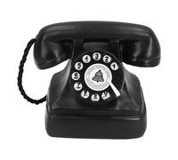 Dsacxixai Vintage Rotary Phone, Antique Phone Props, Resin Decoration Cafe Bar, Window Display Art Antique Inspired Shelf Sculpture