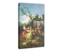 DSAHOZUD Impression sur toile de l'artiste Francisco Goya (9) - Décoration murale esthétique pour chambre, bureau - 40 x 60 cm