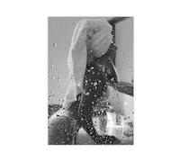 DSAHOZUD Impression sur toile murale esthétique « After The Bath » - Noir et blanc - 40 x 60 cm