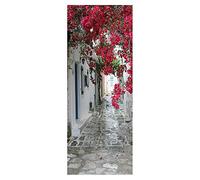 DSAOMO Stickers Porte Poster Fleur 3D Papier Peint Porte Trompe l'oeil pour Salon Chambre Décoration De La Maison Stickers Muraux Imperméable Stickers Amovibles 77x200cm(B x H)