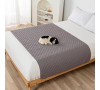 DSAoTeng Alèse imperméable pour animal de compagnie - Matelassée antidérapante et réutilisable - Couverture de canapé absorbante pour chiens, chats, meubles, lavable pour maison, voyage, voiture (gris