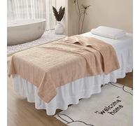 DSAoTeng Couverture de table de massage en peluche douce, chaude et confortable - Lavable en machine - Pour salon de beauté, spa, salle de massage, utilisation à domicile en toutes saisons (#2, 110 x