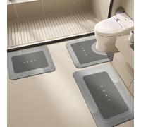 DSAoTeng Ensemble de tapis de bain minimaliste à séchage rapide, doux, super absorbant, antidérapant - Pour salle de bain, douche, toilettes, cuisine, maison (#4, 50 x 80 cm)