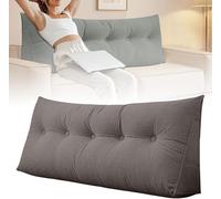 DSAoTeng Grand coussin triangulaire pour tête de lit double XL pour dortoir - Coussin de dossier en velours côtelé doux pour lecture, étude, jeux, télévision, se détendre sur un lit, un canapé, un