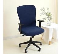DSAoTeng Housse de chaise de bureau en jacquard extensible - Housse intégrale nordique à dossier haut lavable et anti-saleté pour la maison, le bureau, la chambre à coucher et le bureau (#15, taille