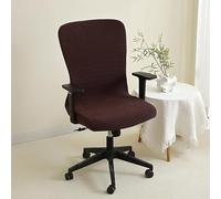 DSAoTeng Housse de chaise de bureau en jacquard extensible - Housse intégrale nordique à dossier haut lavable et anti-saleté pour la maison, le bureau, la chambre à coucher et le bureau (#12, taille
