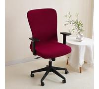 DSAoTeng Housse de chaise de bureau en jacquard extensible - Housse intégrale nordique à dossier haut lavable et anti-saleté pour la maison, le bureau, la chambre à coucher et le bureau (#16, taille