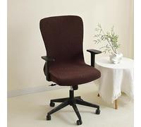 DSAoTeng Housse de chaise de bureau en jacquard extensible - Housse intégrale nordique - Housse de protection élastique épaisse et lavable et anti-saleté pour chaise d'ordinateur à dossier haut pour