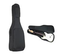 DSAoTeng Housse de transport pour guitare électrique - Étanche de 15 mm d'épaisseur en tissu Oxford doux avec deux bretelles - Grand sac à dos de poche pour voyage, rangement, performance sur scène