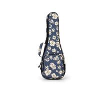 DSAoTeng Housse pour ukulélé concert - Sac à dos rembourré imperméable avec rembourrage en coton de 10 mm d'épaisseur et grande poche double fermeture éclair pour voyage, concert, école, N°2, 21in