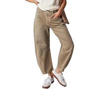 DSAoTeng Jean boyfriend ample taille mi-haute avec poches style années 90 vintage léger décontracté, kaki, L