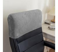 DSAoTeng Lot de 2 housses d'appui-tête de chaise de bureau - Housse de protection minimaliste en jacquard extensible pour appuie-tête inclinable, anti-poussière pour dossier de chaise de bureau à