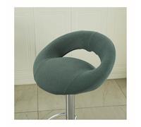 DSAoTeng Lot de 2 housses de tabouret pivotant avec dossier creux - Housses de tabouret de bar modernes avec dossier semi-rond incurvé, antidérapant, lavable - Fermeture éclair pour cuisine, îlot