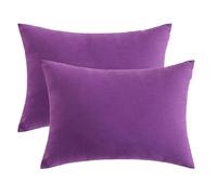 DSAoTeng Lot de 2 petits oreillers de voyage en microfibre douce et lavable pour le cou, les genoux, les lombaires, pour animal domestique, chat, chien, sieste, bureau, voiture, camping (violet)