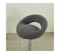 DSAoTeng Lot de 4 housses de tabouret pivotant avec dossier creux - Housses de tabouret de bar modernes avec dos semi-rond incurvé, antidérapant, lavable - Fermeture éclair pour cuisine, îlot, salle à