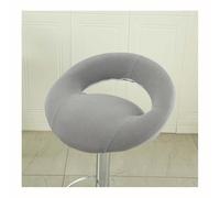 DSAoTeng Lot de 4 housses de tabouret pivotant avec dossier creux - Housses de tabouret de bar modernes avec dos semi-rond incurvé, antidérapant, lavable - Fermeture éclair pour cuisine, îlot, salle à