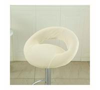 DSAoTeng Lot de 4 housses de tabouret pivotant avec dossier creux - Housses de tabouret de bar modernes avec dos semi-rond incurvé, antidérapant, lavable - Fermeture éclair pour cuisine, îlot, salle à