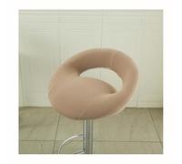 DSAoTeng Lot de 4 housses de tabouret pivotant avec dossier creux - Housses de tabouret de bar modernes avec dos semi-rond incurvé, antidérapant, lavable - Fermeture éclair pour cuisine, îlot, salle à