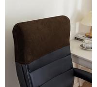 DSAoTeng Lot de 5 housses d'appui-tête de chaise de bureau - Housse de protection minimaliste en jacquard extensible pour appuie-tête inclinable, anti-poussière pour dossier de chaise de bureau