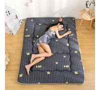 DSAoTeng Matelas futon japonais - Matelas imprimé, tatami épais et pliable - matelas de couchage matelassé, portable pour salon, chambre à coucher, lit d'amis (16,90 x 200 cm)