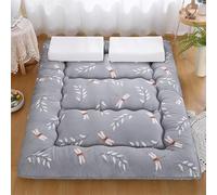 DSAoTeng Matelas futon japonais - Matelas imprimé, tatami épais et pliable - matelas de couchage matelassé, portable pour salon, chambre à coucher, lit d'amis (26,90 x 200 cm)