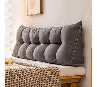 DSAoTeng Oreiller Cale Triangulaire pour Tête de Lit - Coussin Dossier Triangulaire Moelleux en Velours, Grand Traversin de Soutien pour Lecture, Oreiller de Soutien Lombaire pour Dortoir Chambre