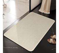 DSAoTeng Tapis de bain à tissage bohème - Moderne doux et texturé gaufré - Séchage rapide - Absorbant - Dessous en caoutchouc antidérapant - Lavable pour la maison, les toilettes, l'entrée (#2, 50 x