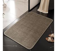 DSAoTeng Tapis de bain à tissage bohème - Moderne doux et texturé gaufré - Séchage rapide - Absorbant - Dessous en caoutchouc antidérapant - Lavable pour la maison, les toilettes, l'entrée (#7, 60 x