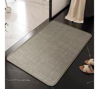 DSAoTeng Tapis de bain à tissage bohème - Moderne doux et texturé gaufré - Séchage rapide - Absorbant - Dessous en caoutchouc antidérapant - Lavable pour la maison, les toilettes, l'entrée (#8, 50 x