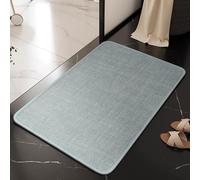 DSAoTeng Tapis de bain à tissage bohème - Moderne doux et texturé gaufré - Séchage rapide - Absorbant - Dessous en caoutchouc antidérapant - Lavable pour la maison, les toilettes, l'entrée (#6, 50 x