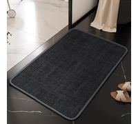 DSAoTeng Tapis de bain à tissage bohème - Moderne doux et texturé gaufré - Séchage rapide - Absorbant - Dessous en caoutchouc antidérapant - Lavable pour la maison, les toilettes, l'entrée (#3, 45 x