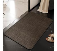 DSAoTeng Tapis de bain à tissage bohème - Moderne doux et texturé gaufré - Séchage rapide - Absorbant - Dessous en caoutchouc antidérapant - Lavable pour la maison, les toilettes, l'entrée (#5, 50 x