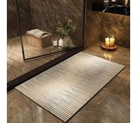 DSAoTeng Tapis de bain terre de diatomées - Surface en peluche imprimée feuille d'or à séchage rapide, super absorbant, antidérapant, pour toilettes, douche, entrée, utilisation en intérieur (#5, 50 x