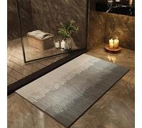 DSAoTeng Tapis de bain terre de diatomées - Surface en peluche imprimée feuille d'or à séchage rapide, super absorbant, antidérapant, pour toilettes, douche, entrée, utilisation en intérieur (#2, 45 x