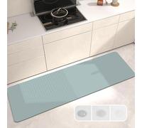 DSAoTeng Tapis de cuisine absorbant, imperméable, antidérapant, séchage rapide, lavable, pour cuisine, buanderie, salle de bain, maison (#2, 50 x 120 m)