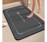 DSAoTeng Tapis magique moderne pour salle de bain - Tapis de bain moderne en terre de diatomée, super absorbant, antidérapant, séchage rapide, fin, pour salle de bain, douche, cuisine, entrée (#1, 60