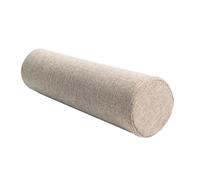 DSAoTeng Traversin de canapé en lin de couleur unie - Coussin ergonomique avec housse amovible pour canapé, lit, bureau, relaxation, sommeil (#2, 15 x 90 cm)