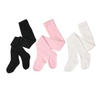 Dsaren 3 Paires Collant Coton Bebe Collant Fille Hiver Thermiques Chaussettes Tricotées Jambières Enfant (L (4-6 ans))