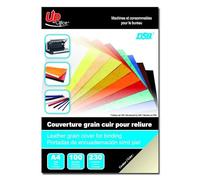 DSB CGC23I Pack de 100 Couverture de Reliure Grain Cuir A4