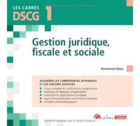 Gestion Juridique, Fiscale Et Sociale Dscg 1
