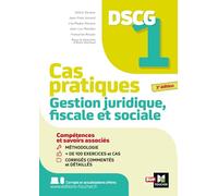 DSCG 1 - Gestion juridique fiscale et sociale - Cas pratiques 2024-2025